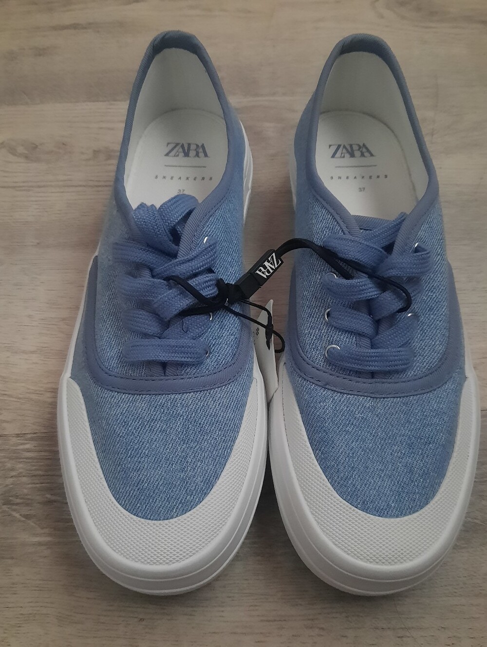 Zara Denim Light Blue Sneakers